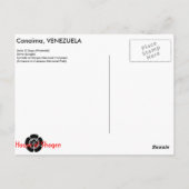 Canaima, Venezuela Briefkaart (Achterkant)