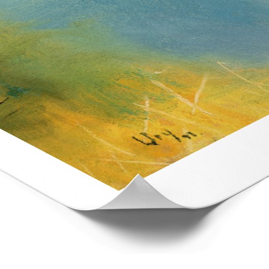 Canal, 1897 (pastel op canvas) poster (Hoek)