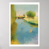Canal, 1897 (pastel op canvas) poster (Voorkant)