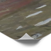 Canal à Zaandam | landschap Poster (Hoek)
