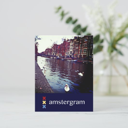 Canal Amsterdam Briefkaart (Staand voorkant)