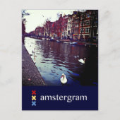 Canal Amsterdam Briefkaart (Voorkant)
