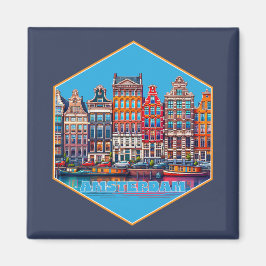 Canal Amsterdam Nederland Europa Magneet