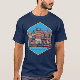 Canal Amsterdam Nederland Europa T-shirt