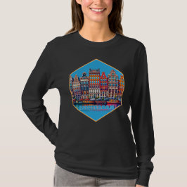 Canal Amsterdam Nederland Europa T-shirt