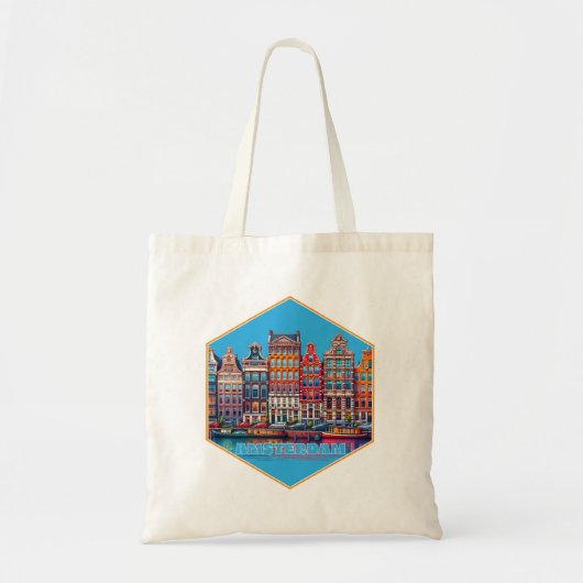 Canal Amsterdam Nederland Europa Tote Bag (Voorkant)