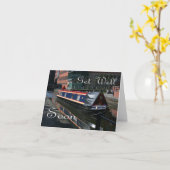 Canal Boat wordt snel beter Kaart (Gele Bloem)