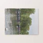 Canal Boats and Swans, Stratford-Upon-Avon, Vereni Legpuzzel (Horizontaal)