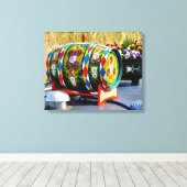 CANAL BOATS CANVAS AFDRUK (Insitu (Houten vloer))