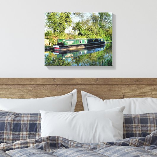 CANAL BOATS CANVAS AFDRUK (Insitu (Slaapkamer))
