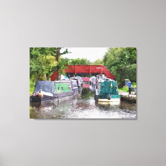 CANAL BOATS CANVAS AFDRUK (Voorkant)