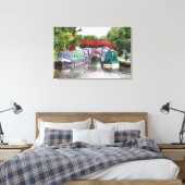 CANAL BOATS CANVAS AFDRUK (Insitu (Slaapkamer))