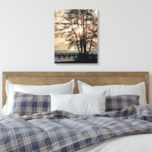 CANAL BOATS CANVAS AFDRUK (Insitu (Slaapkamer))