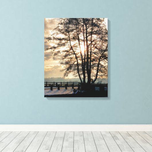 CANAL BOATS CANVAS AFDRUK (Insitu (Houten vloer))