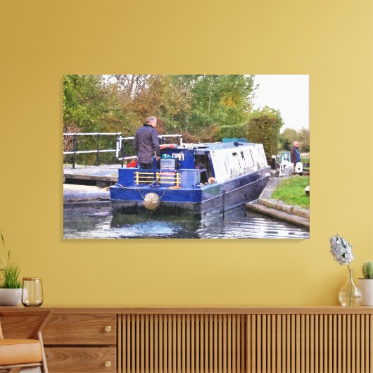 CANAL BOATS CANVAS AFDRUK (Insitu (Woonkamer))