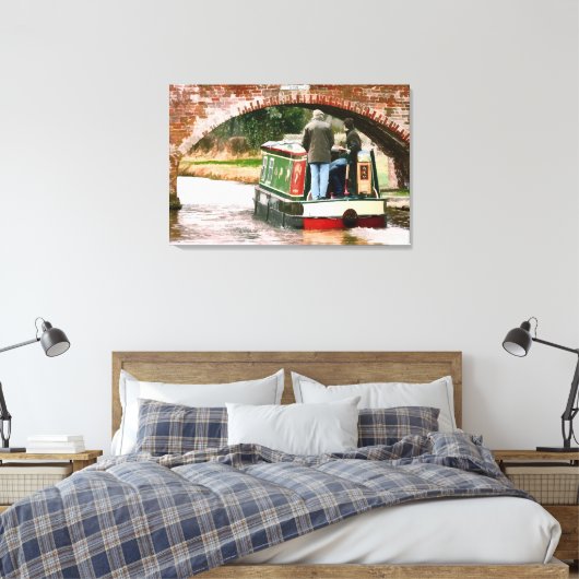CANAL BOATS CANVAS AFDRUK (Insitu (Slaapkamer))