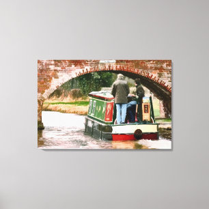 CANAL BOATS CANVAS AFDRUK