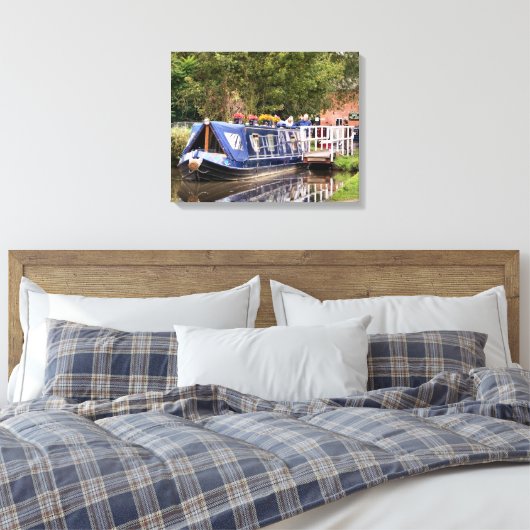 CANAL BOATS CANVAS AFDRUK (Insitu (Slaapkamer))