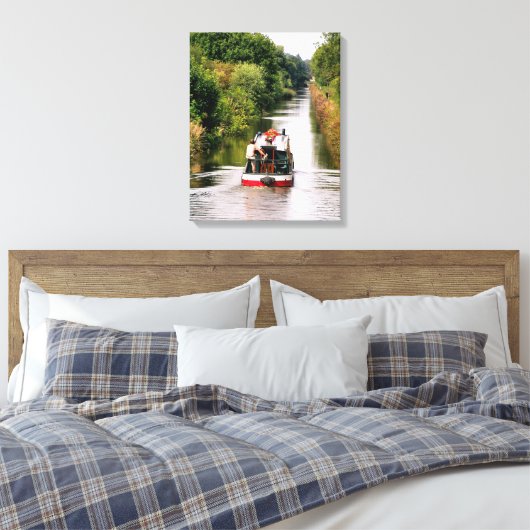 CANAL BOATS CANVAS AFDRUK (Insitu (Slaapkamer))