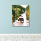 CANAL BOATS CANVAS AFDRUK (Insitu (Houten vloer))