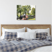 CANAL BOATS CANVAS AFDRUK (Insitu (Slaapkamer))