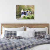 CANAL BOATS CANVAS AFDRUK (Insitu (Slaapkamer))