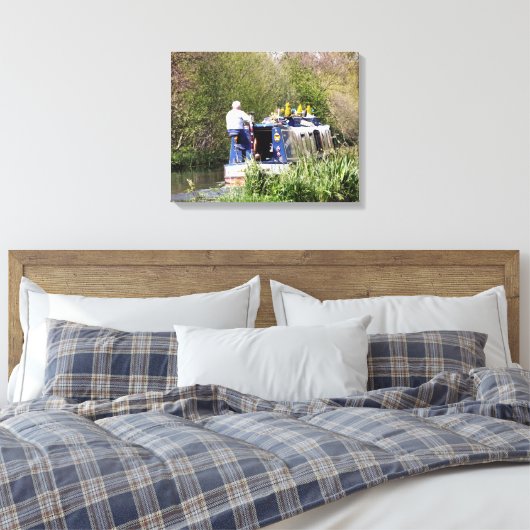 CANAL BOATS CANVAS AFDRUK (Insitu (Slaapkamer))