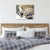 CANAL BOATS CANVAS AFDRUK (Insitu (Slaapkamer))