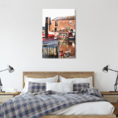 CANAL BOATS CANVAS AFDRUK (Insitu (Slaapkamer))