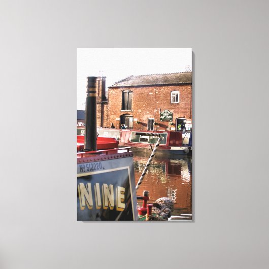 CANAL BOATS CANVAS AFDRUK (Voorkant)