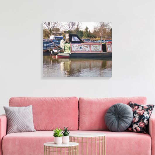 CANAL BOATS CANVAS AFDRUK (Insitu (Woonkamer))