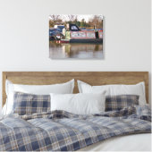 CANAL BOATS CANVAS AFDRUK (Insitu (Slaapkamer))