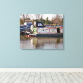 CANAL BOATS CANVAS AFDRUK (Insitu (Houten vloer))