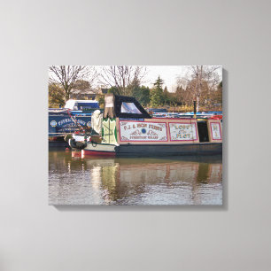 CANAL BOATS CANVAS AFDRUK