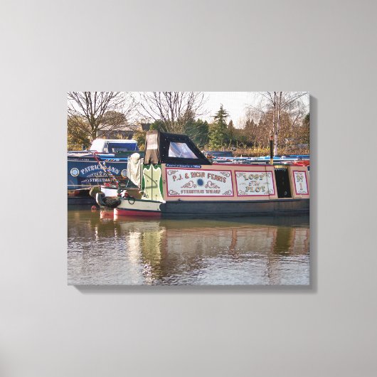CANAL BOATS CANVAS AFDRUK (Voorkant)