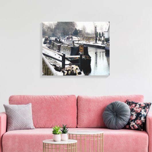 CANAL BOATS CANVAS AFDRUK (Insitu (Woonkamer))