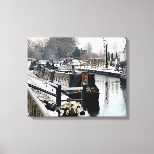 CANAL BOATS CANVAS AFDRUK (Voorkant)