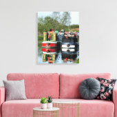 CANAL BOATS CANVAS AFDRUK (Insitu (Woonkamer))