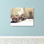 CANAL BOATS CANVAS AFDRUK (Insitu (Houten vloer))