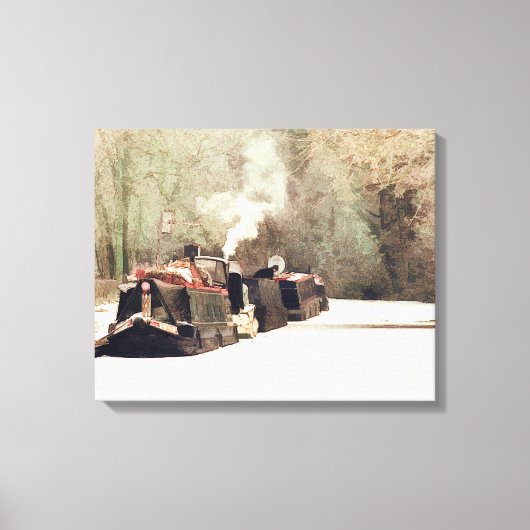 CANAL BOATS CANVAS AFDRUK (Voorkant)