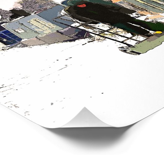 CANAL BOATS FOTO AFDRUK (Hoek)