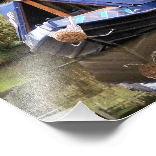 CANAL BOATS FOTO AFDRUK (Hoek)