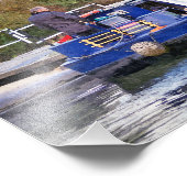 CANAL BOATS FOTO AFDRUK (Hoek)