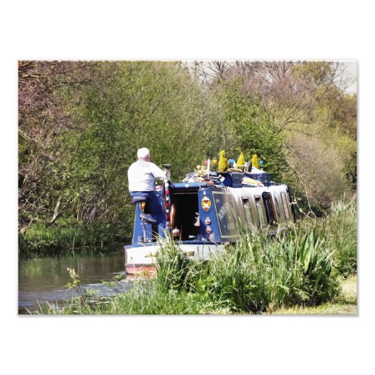 CANAL BOATS FOTO AFDRUK (Voorkant)