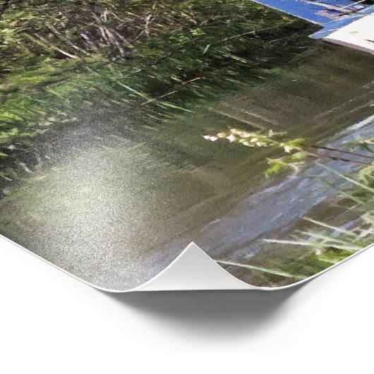 CANAL BOATS FOTO AFDRUK (Hoek)