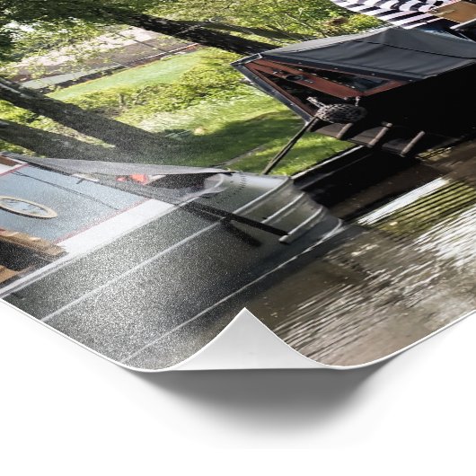 CANAL BOATS FOTO AFDRUK (Hoek)