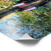 CANAL BOATS FOTO AFDRUK (Hoek)