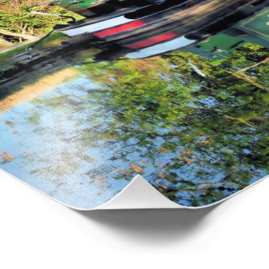 CANAL BOATS FOTO AFDRUK (Hoek)