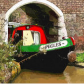 CANAL BOATS FOTO AFDRUK