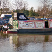 CANAL BOATS FOTO AFDRUK
